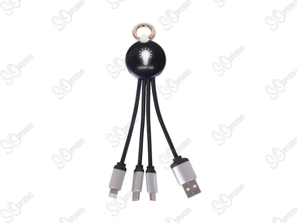 Işıklı Kısa Şarj Kablosu