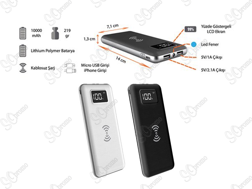 10000 mAh Wireless Powerbank
